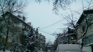 Слаб снеговалеж в кюстендилско 15 градуса в Невестино