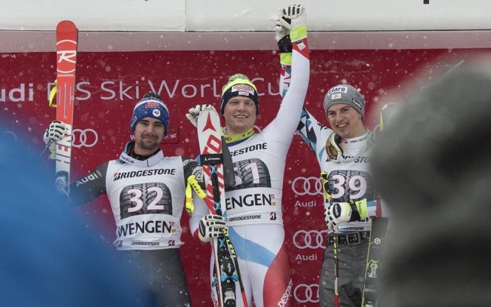 Сензационен подиум на комбинацията във Венген