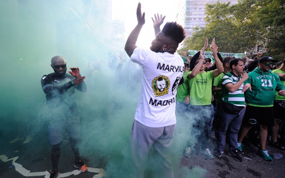 Полиция озапти фенове на Спортинг Лисабон