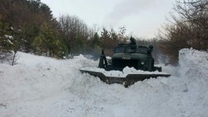 Военнослужещи и днес оказват помощ на жителите на село Медвен
