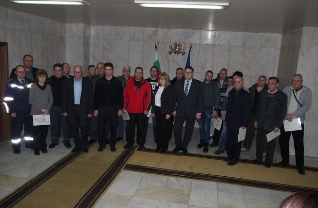 Наградиха 14 човека от доброволното формирование на Шумен