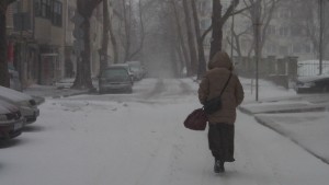 зима сняг студ