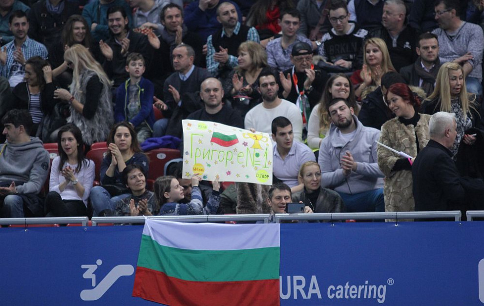 Публиката на мача между Димитров и Янович от тенис турнира Sofia Open