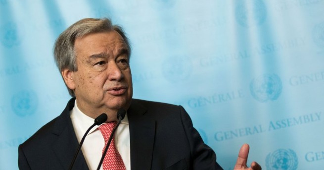 Генералният секретар на ООН Антониу Гутериш изрази опасение че ситуацията
