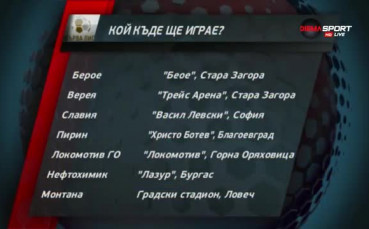 Кой къде ще домакинства през пролетта в Първа лига?