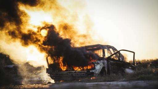 Три автомобила горяха в Благоевград