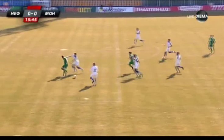 Нефтохимик - Монтана 1:0 /първо полувреме/