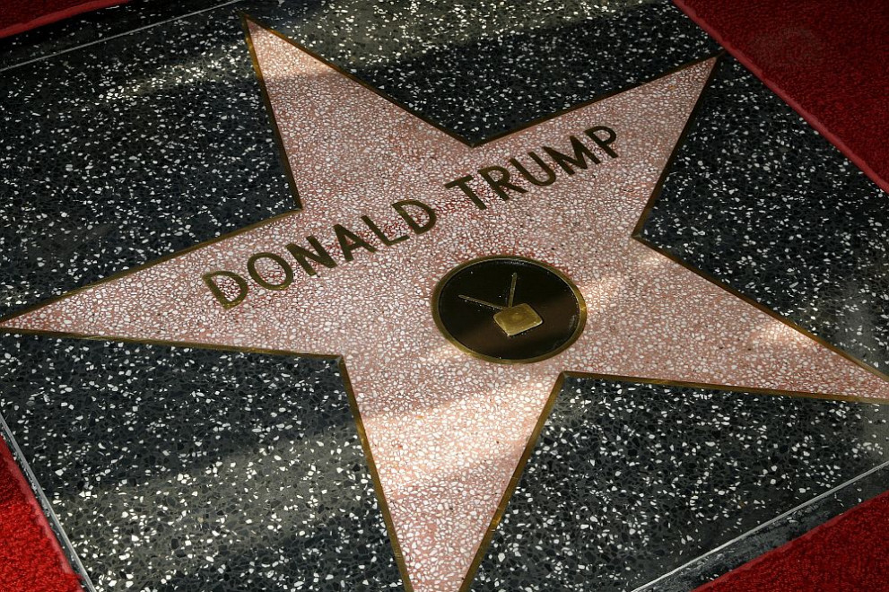Звездата на Доналд Тръмп на Алеята на славата