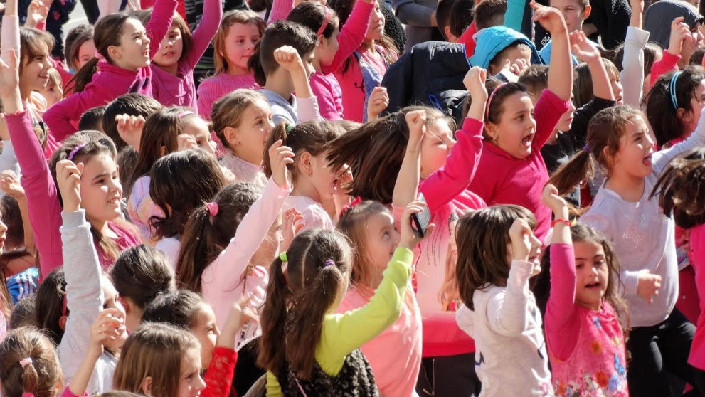 розова фланелка