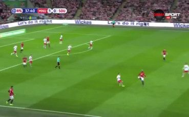 Манчестър Юнайтед - Саутхемптън 2:1 /първо полувреме/