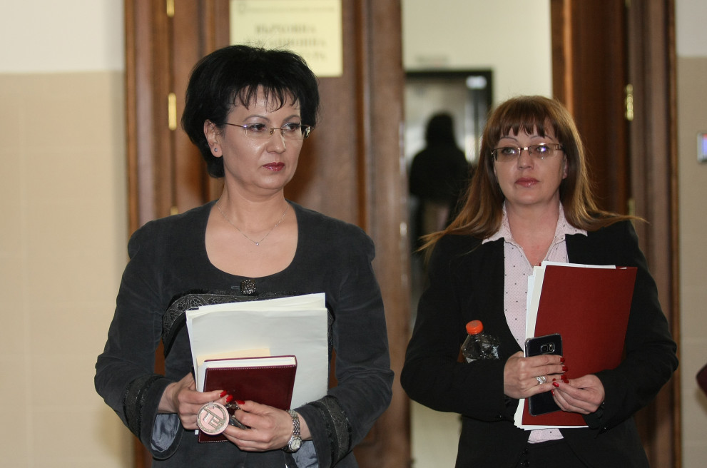 Наталия Николова, административен ръководител на ОП –София и Румяна Арнаудова – говорител на главния прокурор