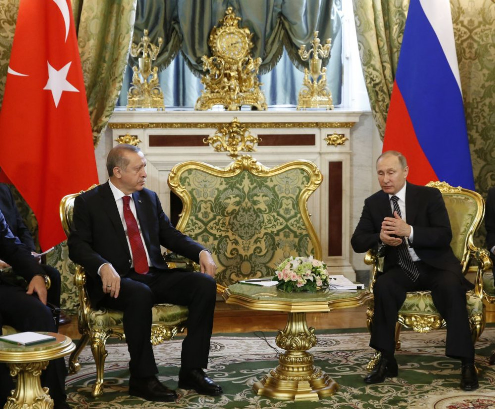 Среща между Путин и Ердоган в Москва