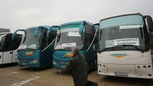 протест автобуси