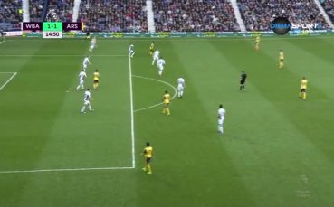 Арсенал бързо се върна в играта срещу Уест Бромич