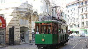 ретро трамвай