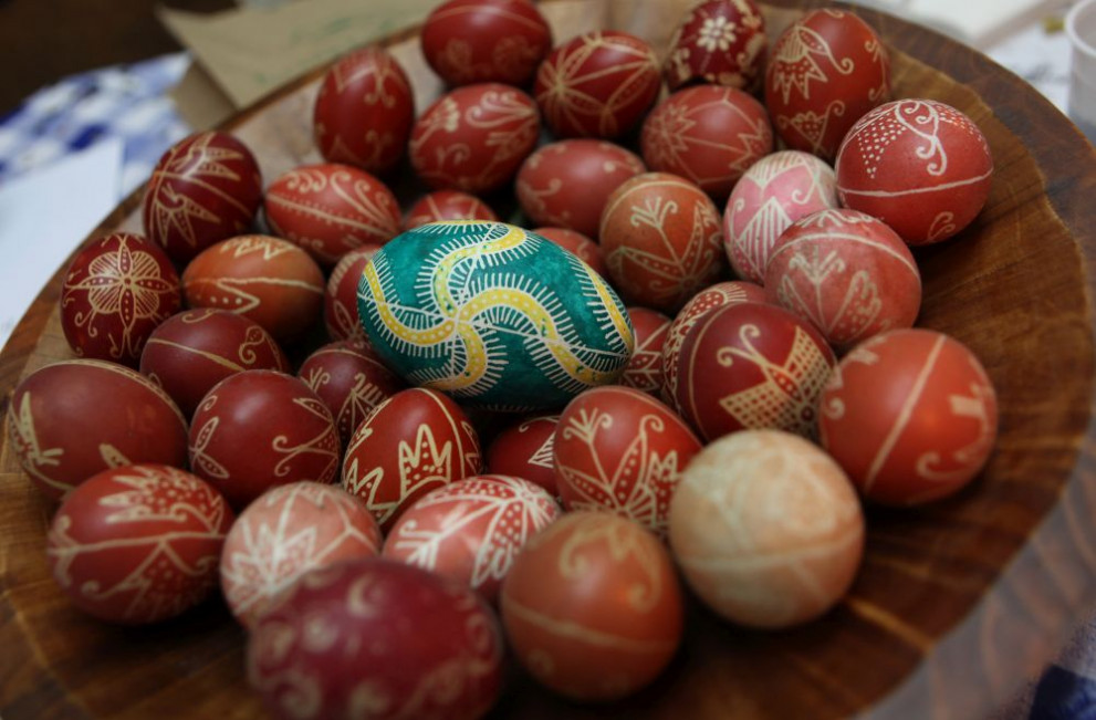 боядисани яйца Великден 