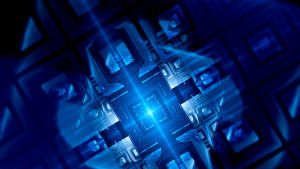 квантов компютър илюстрация