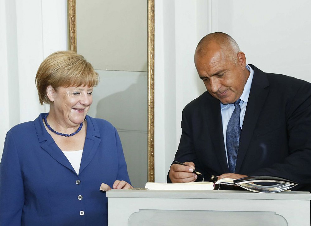 Ангела Меркел и Бойко Борисов на една от работните им срещи