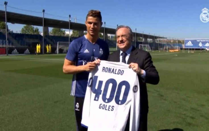 Роналдо получи специален подарък за гол номер 400