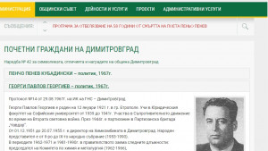 Димитровград почетни граждани