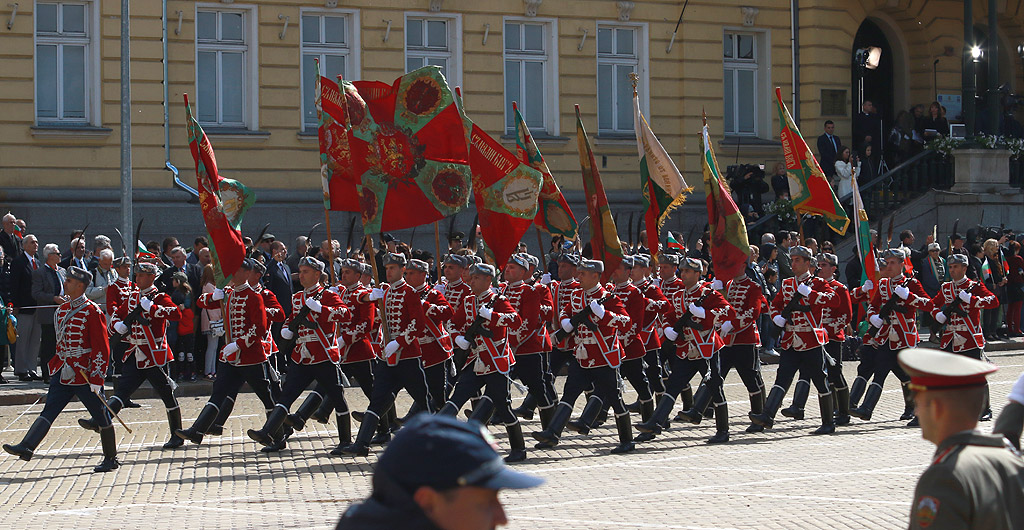 Военния парад в столицата по повод 6 май – Ден на храбростта и празник на българската армия.