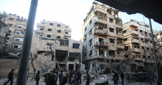 При атака срещу сирийския град Дума през април 2018 г