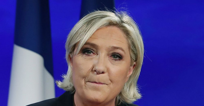 Лидерът на крайнодясната политическа партия Националния фронт във Франция Марин