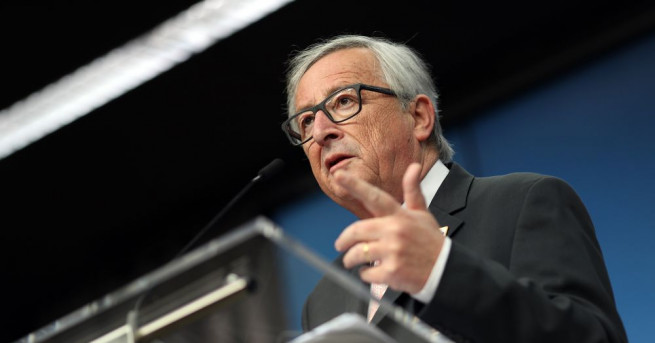 Председателят на Европейската комисия Жан-Клод Юнкер приветства категорично проевропейската реч,