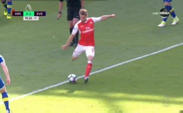 Феноменален гол беляза края на сезона на Арсенал