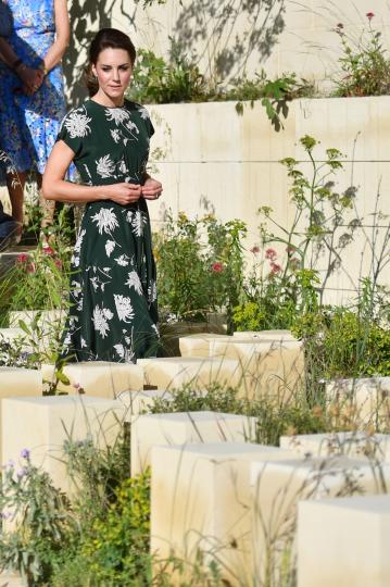 Херцогинята на Кеймбридж Кейт Мидълтън не се спира със светските изяви дори и в деня след сватбата на по-малката си сестра Пипа. В понеделник сутрин, 22 май, тя присъства на събитието Chelsea Flower Show.