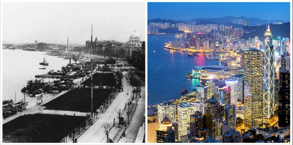 Хонконг през 1927 и сега