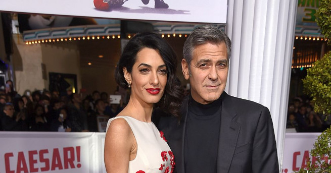 Амал Клуни с първа публична изява след раждането Актьорът Джордж