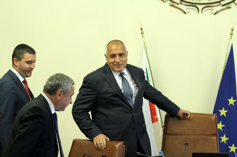 Премиерът Бойко Борисов, вицепремиерът Валери Симеонов и министърът на финансите Владислав Горанов