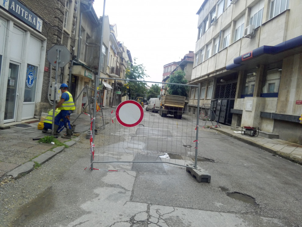 Затворената улица във Враца.