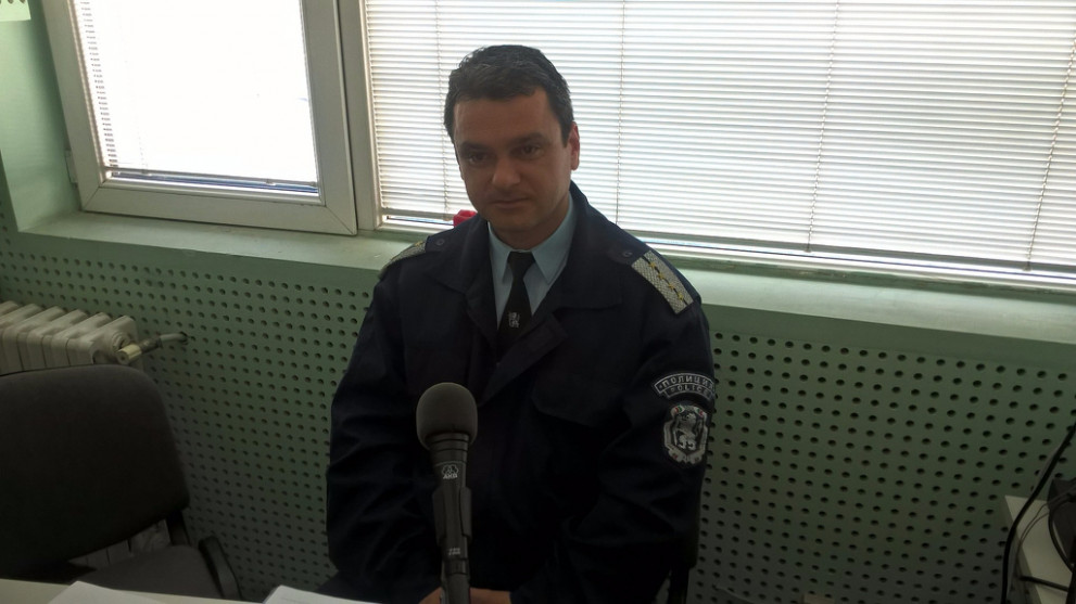 инспектор Ботьо Гиргинов в студиото на Дарик радио Пловдив