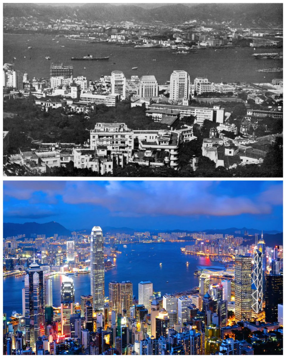 Хонконг през 1960 г. и днес