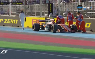 Новият двигател на Алонсо също изгърмя