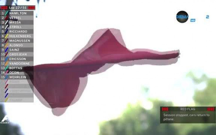 Червен флаг прекъсна състезанието в Баку