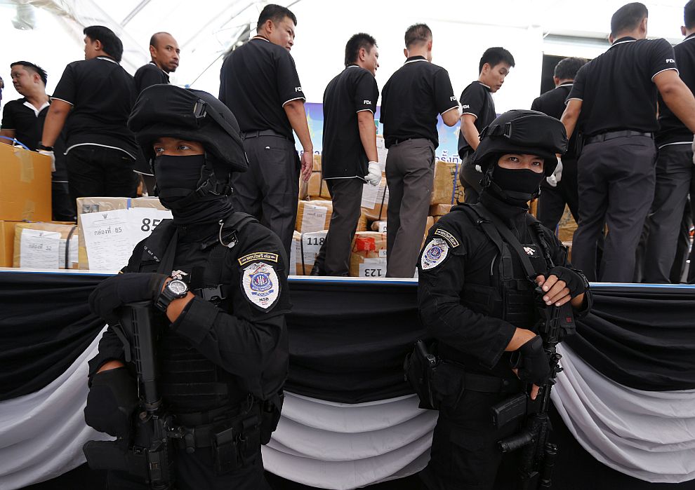 В Тайланд бяха изгорени наркотици за повече от 526 милиона евро