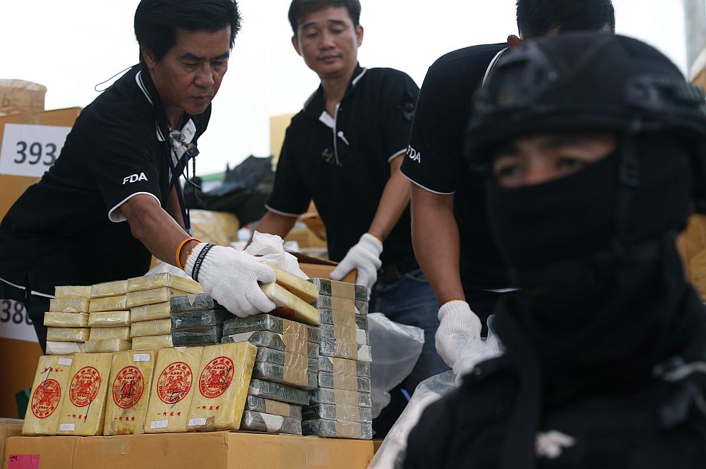 В Тайланд бяха изгорени наркотици за повече от 526 милиона евро