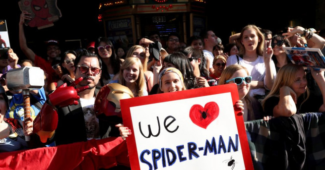 Световната премиера на Спайдърмен: Завръщане у дома успя да развълнува