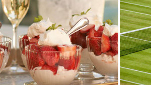 десерт Уимбълдън Албена ягоди сметана