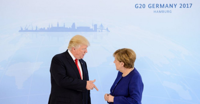 Германският канцлер Ангела Меркел и президентът на САЩ Доналд Тръмп