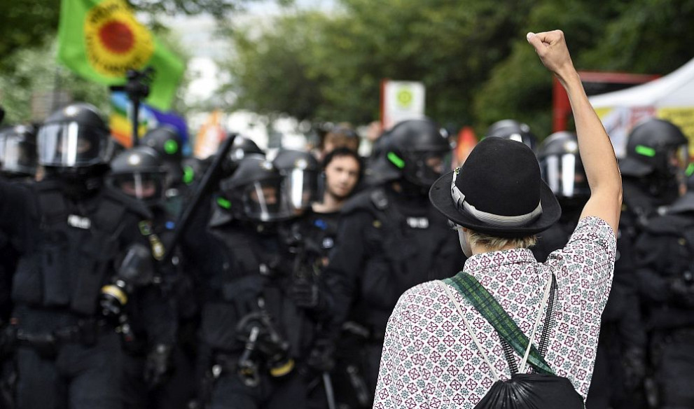  митинги Хамбург 