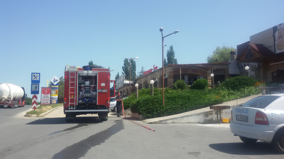 Димът се оказал от късо съединение