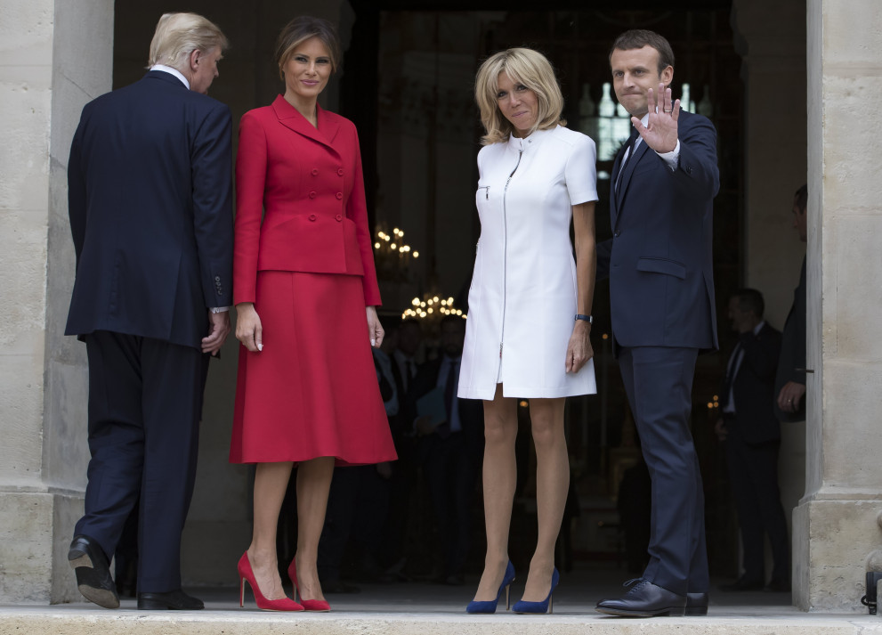  Тръмп и Макрон 