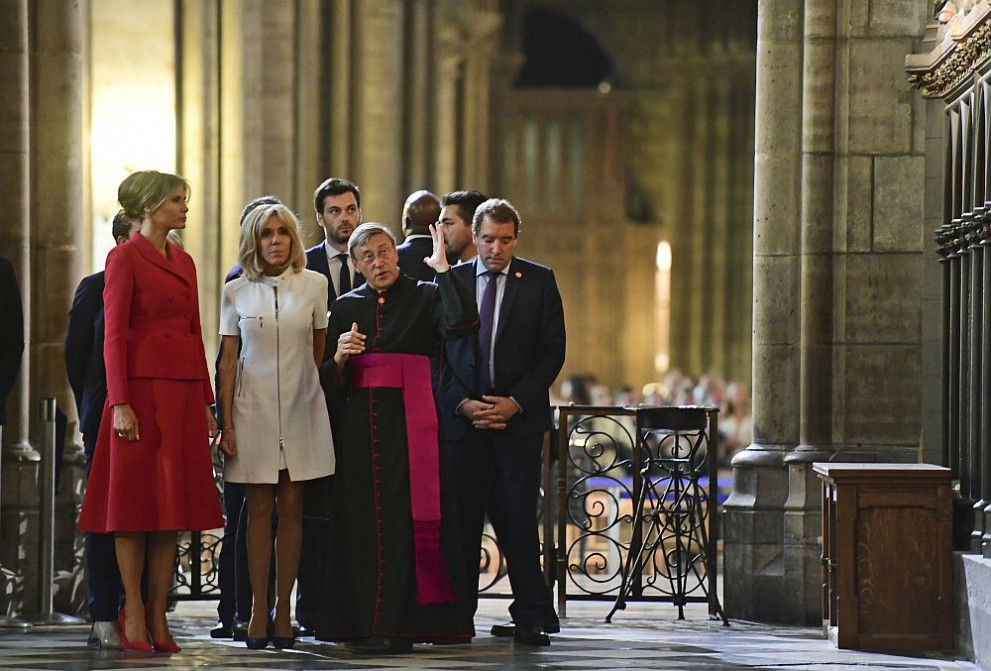  Мелания Тръмп и Брижит Макрон 