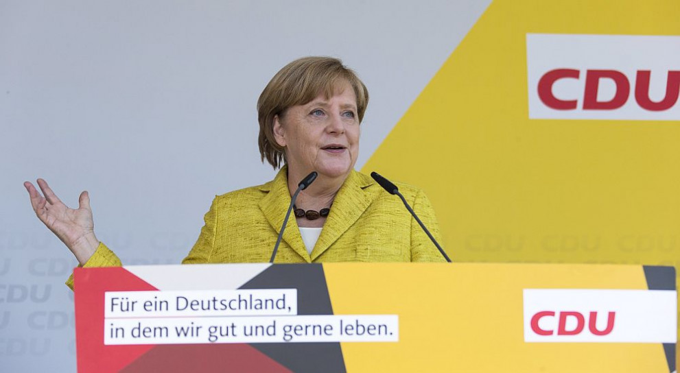 Германският канцлер Ангела Меркел, която е кандидат за четвърти мандат