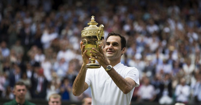 Роджър Федерер спечели титлата от Уимбълдън за рекорден 8-и път.