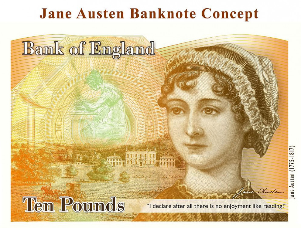 Банкнотата с лика на Джейн Остин ще бъде пусната в обращение през септември